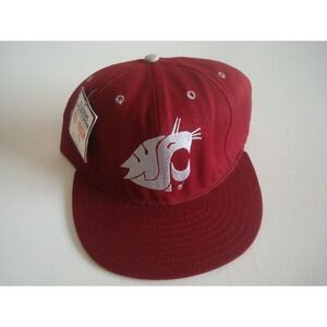 WASHINGTON STATE COUGARS 7 7/8 FITTED  80S‎    HAT CAP VINTAGE H2